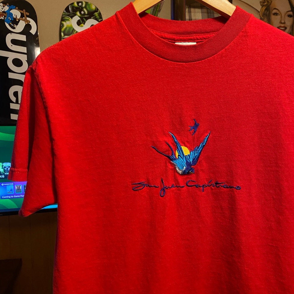 Vintage San Juan Capistrano birds blue jay